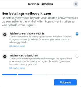 Betalingsmethoden op Facebook