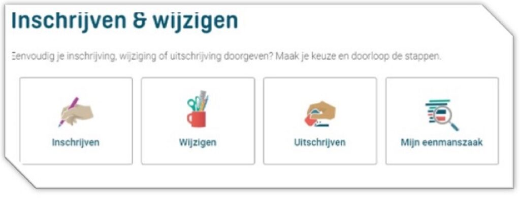 Inschrijven bij de Kamer van Koophandel en heb jij al een website?