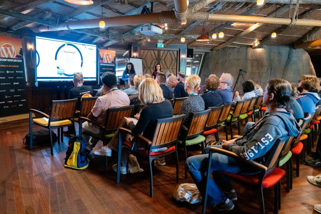 Workshop Storytelling tijdens WordCamp Nederland.